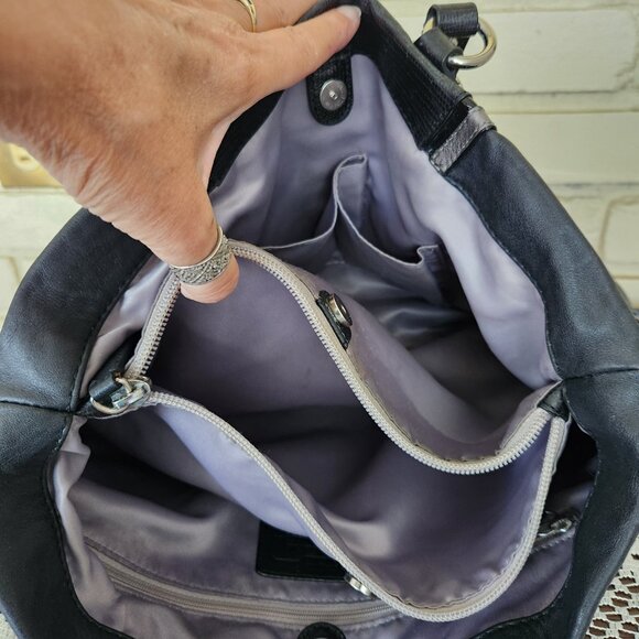 Euc Coach Ashely Black Siaffiano Leather Handbag Purse - Picture 12 of 14